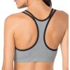 Fruit of the Loom Women’s Multi-Pack Spaghetti Strap Cotton Sports Bra(Grey Heather/Navy Heather/Black)