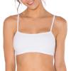 Fruit of the Loom Women’s Multi-Pack Spaghetti Strap Cotton Sports Bra(Heather Grey/White/Heather Blue)