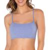 Fruit of the Loom Women’s Multi-Pack Spaghetti Strap Cotton Sports Bra(Heather Grey/White/Heather Blue)