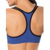 Fruit of the Loom Women’s Multi-Pack Spaghetti Strap Cotton Sports Bra(Navy Heather/White/Grey Heather)