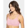 Fruit of the Loom Women’s Multi-Pack Spaghetti Strap Cotton Sports Bra(Skinny Stripe/White/Blushing Rose)