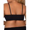 Fruit of the Loom Women’s Multi-Pack Spaghetti Strap Cotton Sports Bra(Stripe/Stripe/Black/Black/Red/Red)