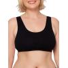Fruit of the Loom Women’s Multi-Pack Tank Top Style Sports Bra(Black/Heather Grey/Charcoal)