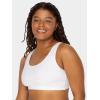 Fruit of the Loom Women’s Multi-Pack Tank Top Style Sports Bra(Black/Wht/Wht/Heather Grey)