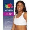 Fruit of the Loom Women’s Multi-Pack Tank Top Style Sports Bra(Cottage Stripes/Skipper Blue/Grey Heather/White)