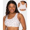 Fruit of the Loom Women’s Multi-Pack Tank Top Style Sports Bra(Dancing Rosebuds/Lilas/Grey)