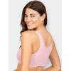 Fruit of the Loom Women’s Multi-Pack Tank Top Style Sports Bra(Dusk/White/Blush/Grey Heather)