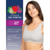Fruit of the Loom Women’s Multi-Pack Tank Top Style Sports Bra(Heather Blue/White/Heather Grey)