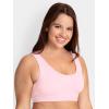 Fruit of the Loom Women’s Multi-Pack Tank Top Style Sports Bra(Kitty Pink/Hyacinth/Grey Heather/Black Hue)