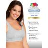 Fruit of the Loom Women’s Multi-Pack Tank Top Style Sports Bra(Lentil/White/Charcoal/Aruba/Dutch Blue/Black)