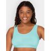 Fruit of the Loom Women’s Multi-Pack Tank Top Style Sports Bra(Lentil/White/Charcoal/Aruba/Dutch Blue/Black)