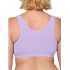 Fruit of the Loom Women’s Multi-Pack Tank Top Style Sports Bra(Lilac Whisper/White/Grey Heather)