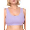 Fruit of the Loom Women’s Multi-Pack Tank Top Style Sports Bra(Lilac Whisper/White/Grey Heather)