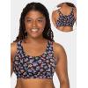 Fruit of the Loom Women’s Multi-Pack Tank Top Style Sports Bra(Midnight Meadow/Lilas/Grey Heather/Black Hue)