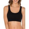 Fruit of the Loom Women’s Multi-Pack Tank Top Style Sports Bra(Red Hot With Black/Charcoal/Black)
