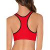 Fruit of the Loom Women’s Multi-Pack Tank Top Style Sports Bra(Red Hot With Black/Charcoal/Black)