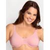 Fruit of the Loom Women’s Multi-Pack Unlined Underwire Cotton Bra(Purple Velvet/Blushing/Black)