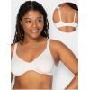 Fruit of the Loom Women’s Multi-Pack Unlined Underwire Cotton Bra(White 86ck / Sand)