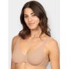 Fruit of the Loom Women’s Multi-Pack Unlined Underwire Cotton Bra(White 86ck / Sand)