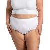 Fruit of the Loom Women’s Plus Size Underwear Briefs, Fit for Me, Designed to Fit Your Curves(Brief – Cotton – White)