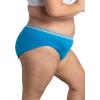 Fruit of the Loom Women’s Plus Size Underwear Briefs, Fit for Me, Designed to Fit Your Curves(Hi Cut – Cotton – Colors May Vary)