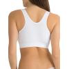 Fruit of the Loom Women’s Seamless Pullover Bra – Soft Stretch Fabric with Built-in Cups(White)