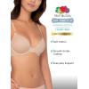Fruit of the Loom Womens Smooth Cotton T-Shirt Bra – Ultra-Soft, Flexible, and Invisible Under Tees(Black Hue/Black Hue)