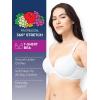 Fruit of the Loom Womens Smooth Cotton T-Shirt Bra – Ultra-Soft, Flexible, and Invisible Under Tees(Blushing Rose/White/Grey Heather)
