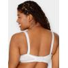 Fruit of the Loom Womens Smooth Cotton T-Shirt Bra – Ultra-Soft, Flexible, and Invisible Under Tees(White/Blushing Rose)