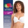 Fruit of the Loom Womens Smooth Cotton T-Shirt Bra – Ultra-Soft, Flexible, and Invisible Under Tees(White/Blushing Rose)