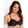 Fruit of the Loom Women’s Smooth Spacer T-Shirt Bra -Breathable, Ultra-Soft, Flexible, and Invisible Under Tees(Black Hue)