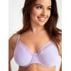 Fruit of the Loom Women’s Smooth Spacer T-Shirt Bra -Breathable, Ultra-Soft, Flexible, and Invisible Under Tees(Lilac Whisper)