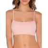 Fruit of the Loom Women’s Spaghetti Strap Cotton Sports Bra-All-Day Comfort(Blushing Rose/White/Black Hue)