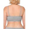 Fruit of the Loom Women’s Spaghetti Strap Cotton Sports Bra-All-Day Comfort(Grey/Grey/Grey)