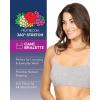 Fruit of the Loom Women’s Spaghetti Strap Cotton Sports Bra-All-Day Comfort(Rugby Stripe/Skipper Blue/Heather Grey)