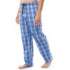 Fruit of the Loom mens 2-pack Sueded Jersey Knit Sleep Pajama Pant(Blue/Blue Plaid)