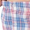 Fruit of the Loom mens Broadcloth Short Sleeve Pajama Set(Ivory/Blue/Red Plaid)