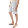 Fruit of the Loom mens Broadcloth Short Sleeve Pajama Set(Natural/Green Plaid)