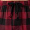 Fruit of the Loom mens Broadcloth Woven Sleep Pajama Pant(Black Plaid/Red Check)