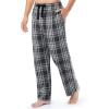 Fruit of the Loom mens Broadcloth Woven Sleep Pajama Pant(Black/White Plaid)