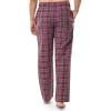 Fruit of the Loom mens Broadcloth Woven Sleep Pajama Pant(Blue Plaid/Red)