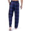 Fruit of the Loom mens Broadcloth Woven Sleep Pajama Pant(Navy Plaid-blue/Red Plaid)