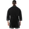 Fruit of the Loom mens Jersey Knit Kimono Robe(Black)
