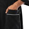 Fruit of the Loom mens Jersey Knit Kimono Robe(Black)