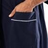 Fruit of the Loom mens Jersey Knit Kimono Robe(Navy)