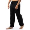 Fruit of the Loom mens Jersey Knit Pajama Sleep Set(Black)