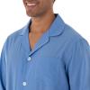 Fruit of the Loom mens Long Sleeve Broadcloth Pajama Set(French Blue)