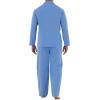 Fruit of the Loom mens Long Sleeve Broadcloth Pajama Set(French Blue)