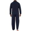 Fruit of the Loom mens Long Sleeve Broadcloth Pajama Set(Navy)