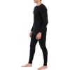 Fruit of the Loom mens Premium Thermal Union Suit(Black)